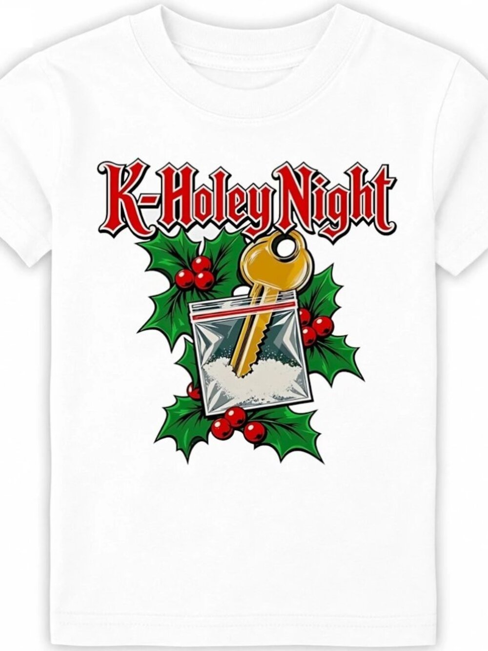 K Holey night Christmas holiday festive shirt